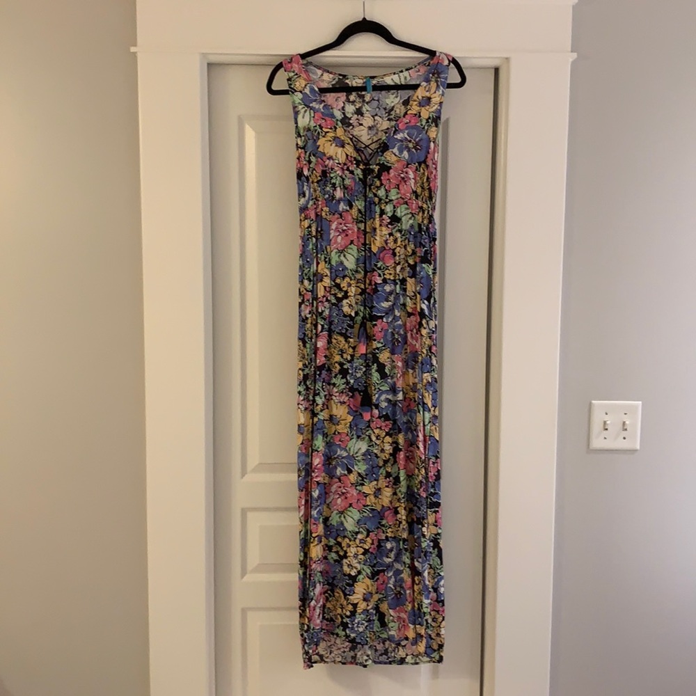 Anthropologie floral maxi dress